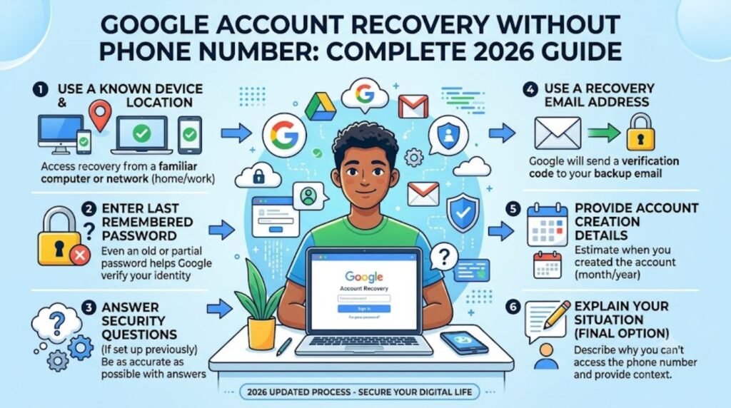google account recovery without phone number