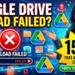 google drive upload failed