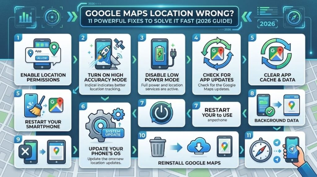 google maps location wrong