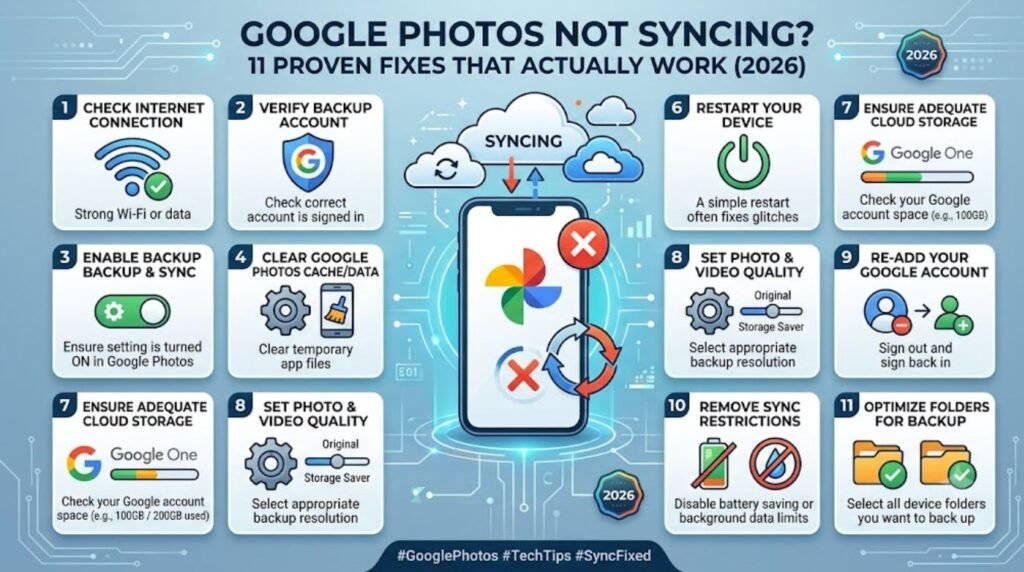 google photos not syncing