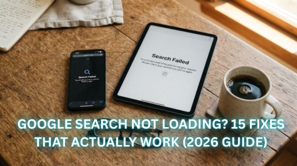 google search not loading