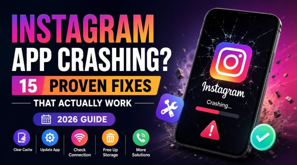 instagram app crashing