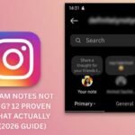 instagram notes not showing