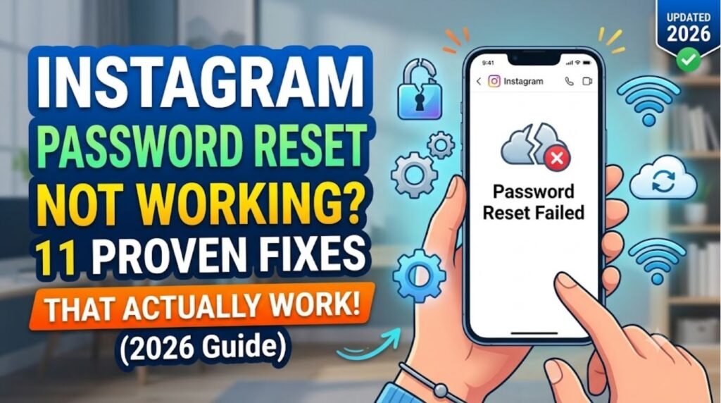 instagram password reset not working