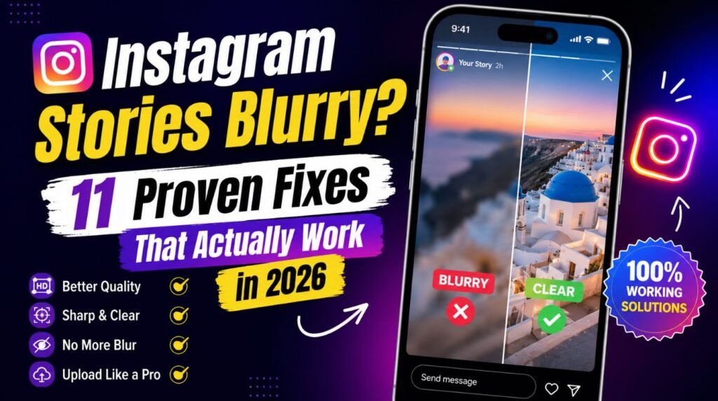 instagram stories blurry