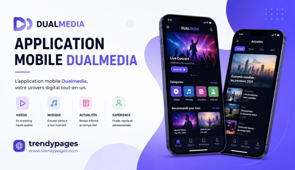 application mobile dualmedia
