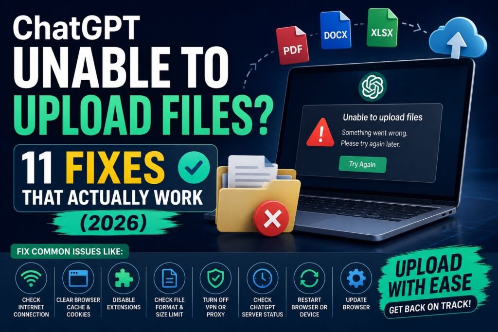 chatgpt unable to upload files