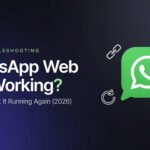 whatsapp web not working