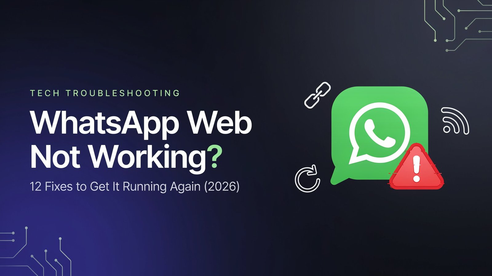whatsapp web not working